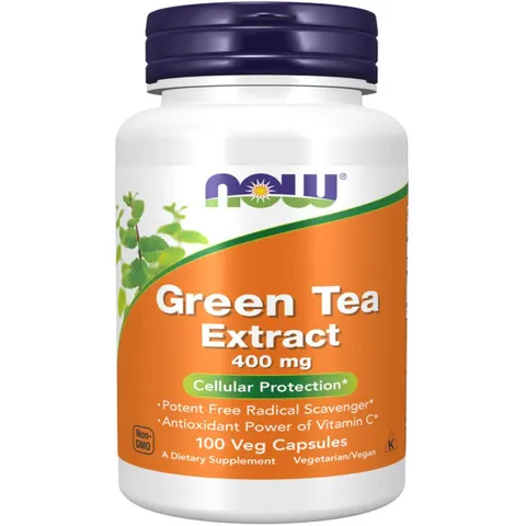 NOW FOODS Green Tea Extract 100 Capsule – immagine 2