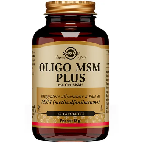 solgar Oligo msm plus 60 tavolette – immagine 4