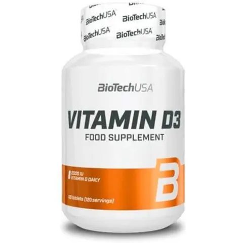 BIOTECH USA Vitamin D3 120 Compresse – immagine 2