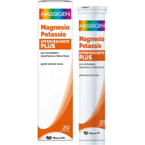 MASSIGEN Magnesio E Potassio Plus 20 Compresse Effervescenti – immagine 3