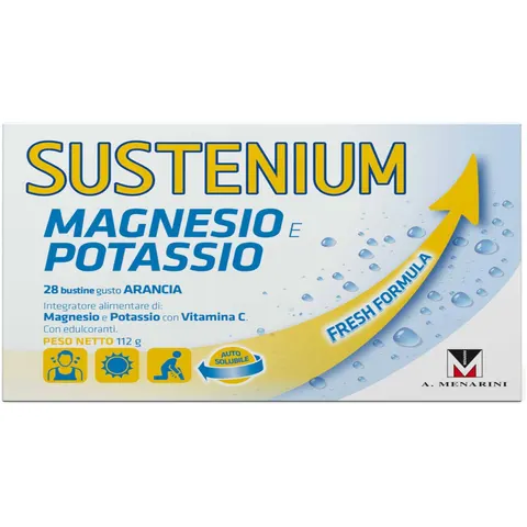A.MENARINI IND.FARM.RIUN.Srl Sustenium Magnesio e Potassio 28 Bustine – immagine 5