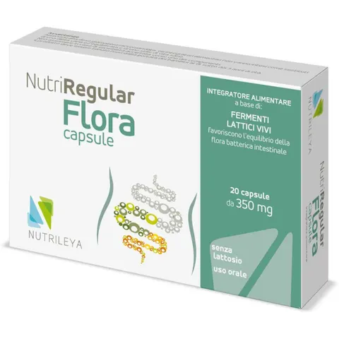 NUTRILEYA Srl NUTRIREGULAR FLORA 20CPS – immagine 4