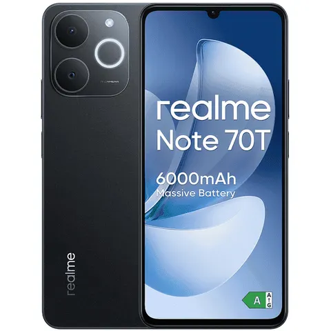 Smartphone Realme NOTE 70T Obsidian black – immagine 3