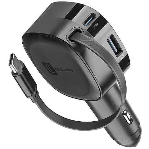 Cellular Line CARICABATTERIA AUTO Roller 60W Nero – immagine 2