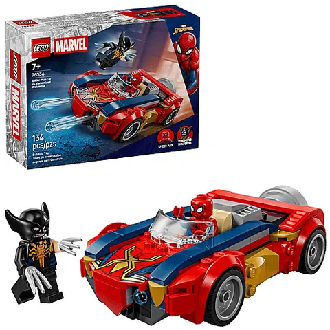 Lego Auto di Spider-Man vs. Venomized Wolverine 76336 – immagine 3