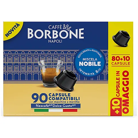 CAFFE BORBONE Dolce Gusto Nobile 80+10pz, N.d – immagine 3