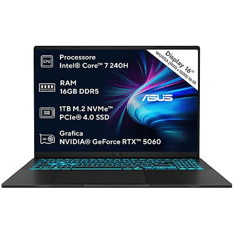 Asus Notebook V16 V3607vm-tk148w 16"-black – immagine 3
