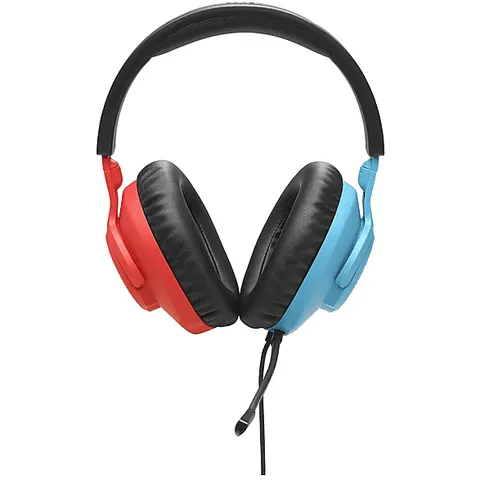 JBL QUANTUM 100N CUFFIE PC, Rosso e Blu – immagine 2
