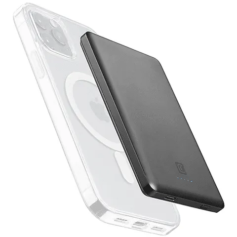 Cellular Line Caricabatterie Portatile Pbmagslim5000wird Grigio – immagine 2