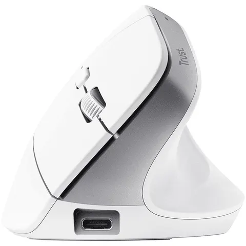 Trust Mouse Ergonomico Wireless Bayo+-white – immagine 3