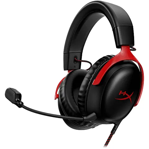 HYPERX CLOUD III CUFFIE GAMING, Nero/Rosso – immagine 2