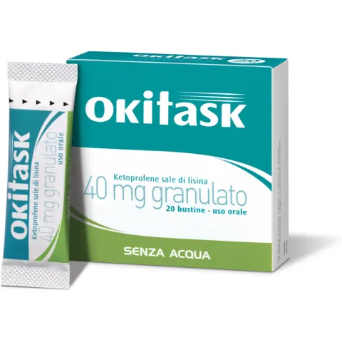 Oki task 40 mg Ketoprofene di Lisina 20 Bustine – immagine 2