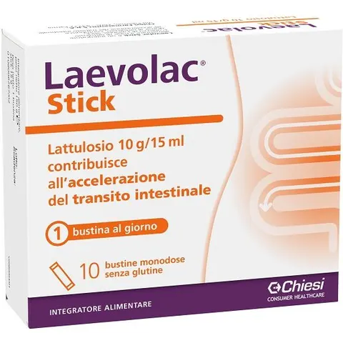 Laevolac Stick Integratore Benessere Intestinale 10 Bustine – immagine 3