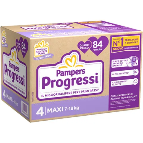 Pampers Quadri Progressi Maxi X84 – immagine 2