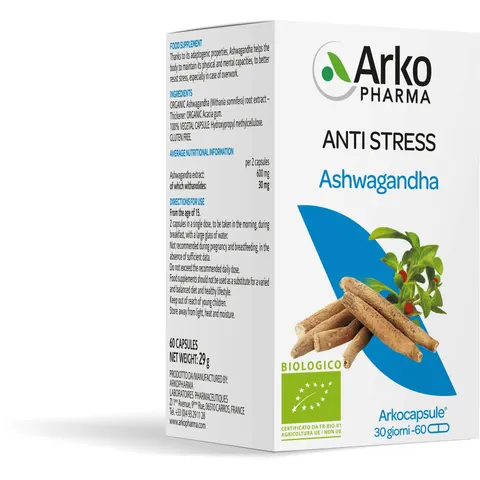 Arkopharma Ashwagandha Bio 60 capsule – immagine 3