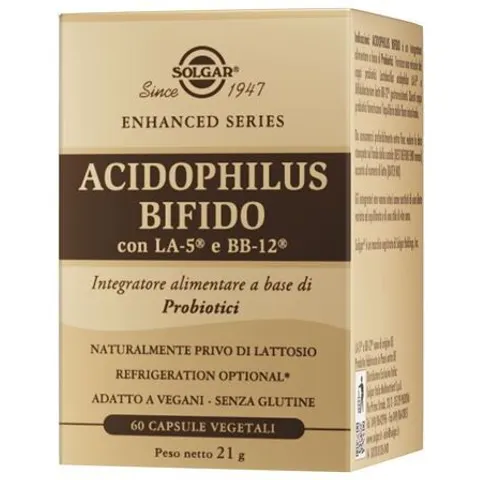 SOLGAR Acidophilus Bifido 60 Capsule Vegetali – immagine 2