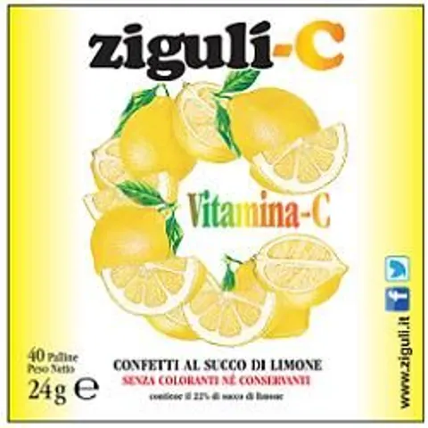 Ziguli' Zigulì-C Limone con Vitamina C 40 Palline – immagine 3