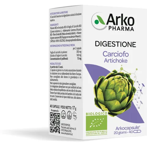 ARKOFARM Srl Arkopharma Carciofo Bio 40 Capsule – immagine 4