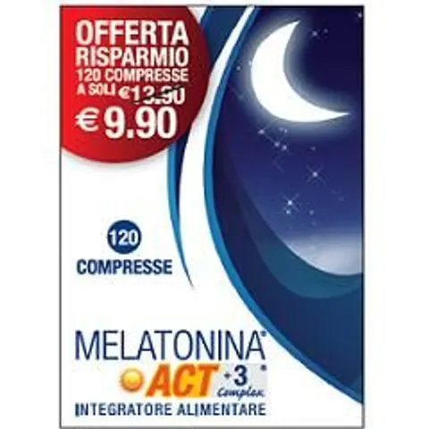 F&f Melatonina Act+3 Complex120cpr – immagine 4