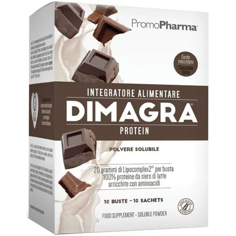 Promopharma Dimagra Protein Cacao 10 Buste – immagine 3