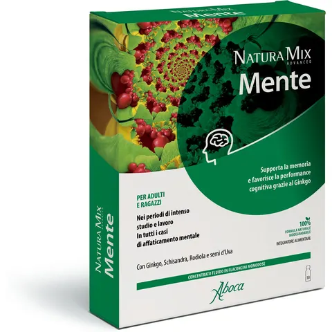 Aboca Natura Mix Advanced Mente 10 Flaconcini – immagine 2