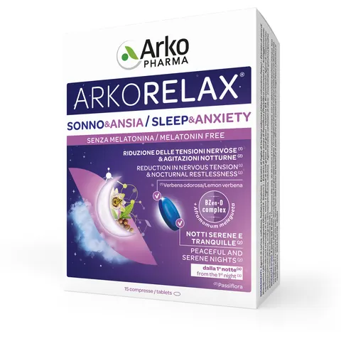 ARKOFARM Srl Arkorelax, 15 Compresse – immagine 3