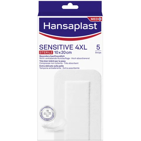 Hansaplast Sensitive 4XL 10x20 cm 5 Strips – immagine 3