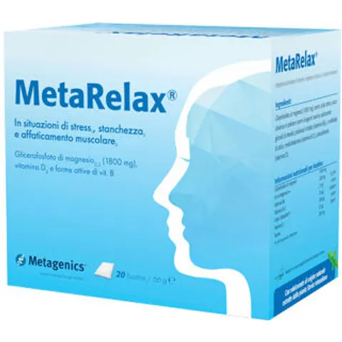 METAGENICS Metarelax 20 Bustine – immagine 4