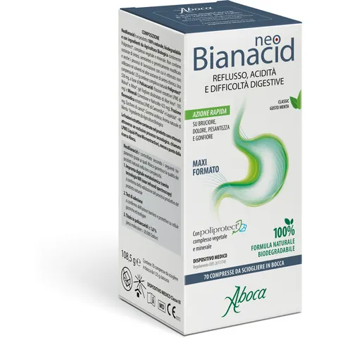 Aboca Neobianacid 70 Compresse Masticabili – immagine 4