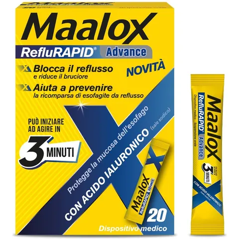Maalox Reflurapid Advance 20 Bustine Da 10 Ml – immagine 2