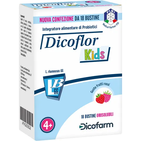 Dicoflor Kids 18 Bustine Orosolubi – immagine 3