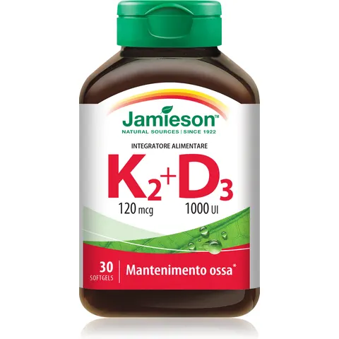Jamieson Vitamina K2+D3 30 Softgels – immagine 2