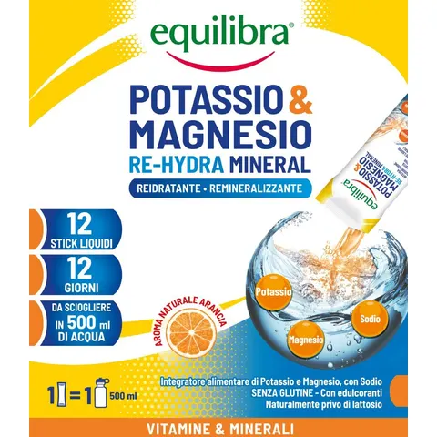 Equilibra Re-Hydra Mineral Zero 12 Stick – immagine 2