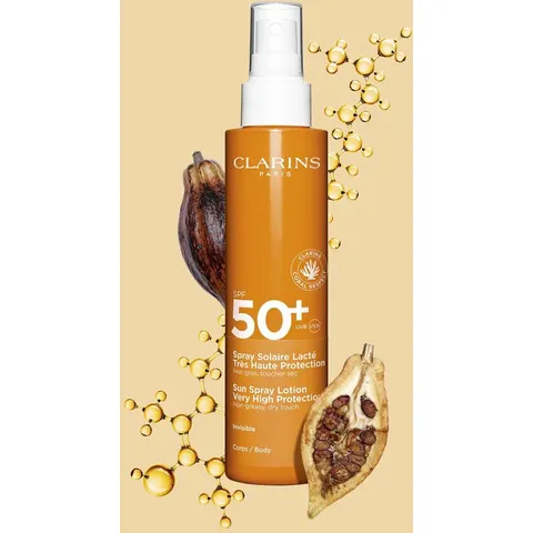 Clarins Solari Sun Body Mist Spf50+ 150 Ml – trasparente 150ml – immagine 2