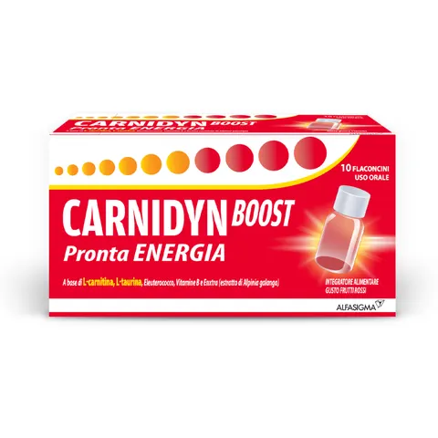 Alfasigma Carnidyn Boost 10 flaconi 10 ml energia rapida – immagine 3