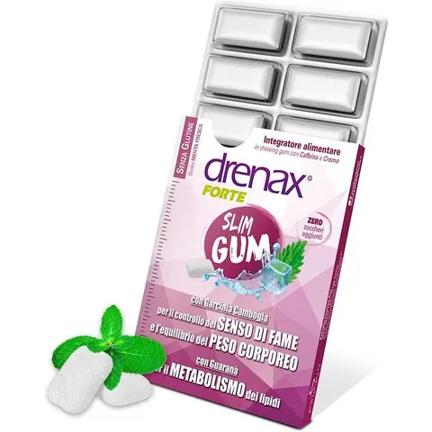 Drenax Forte Slim Integratore Dimagrante 9 gum – immagine 3