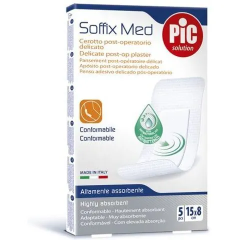 PIC Soffix Med Cerotto Post Operatorio Delicato 15x8 cm 5 Pezzi – immagine 5