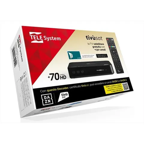 TELESYSTEM Decoder satellitare TS9019 TIVU'SAT – immagine 2