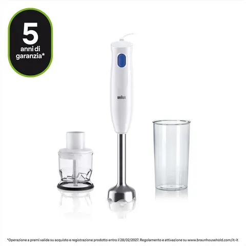Frullatore Immersione Braun 450W 0,6LT MULTIQUICK1 – immagine 2