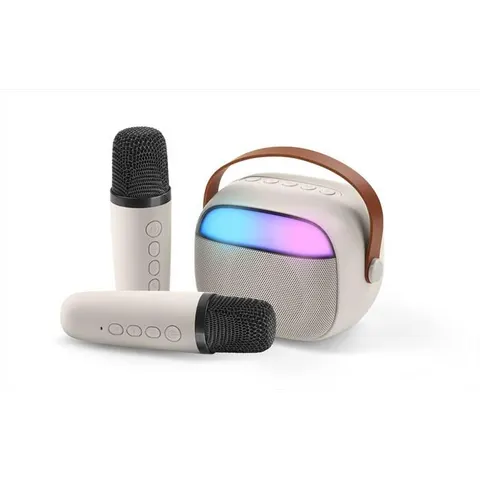 Cellular Line speaker bluetooth con microfono led Btspkkaraokeminiw – immagine 2