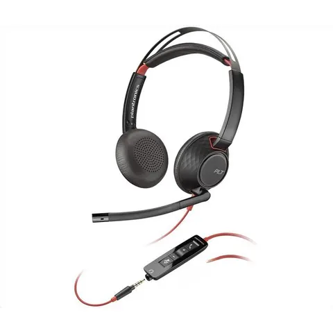 POLY Cuffie Stereo Blackwire 5220-nero – immagine 3