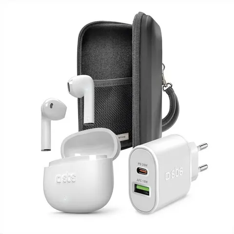 SBS Auricolare Bluetooth Universale-bianco – immagine 2