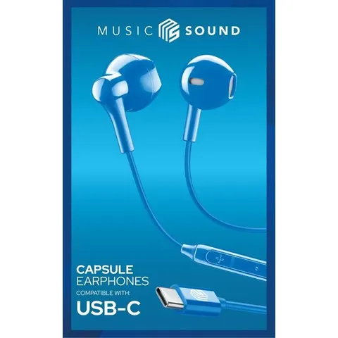Cellular Line Auricolare Cuffia Aucapsulemstypecb-blu – immagine 2