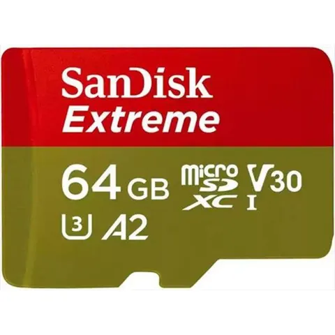 SanDisk Microsd Extreme A2 64gb + A-oro/rosso – immagine 3