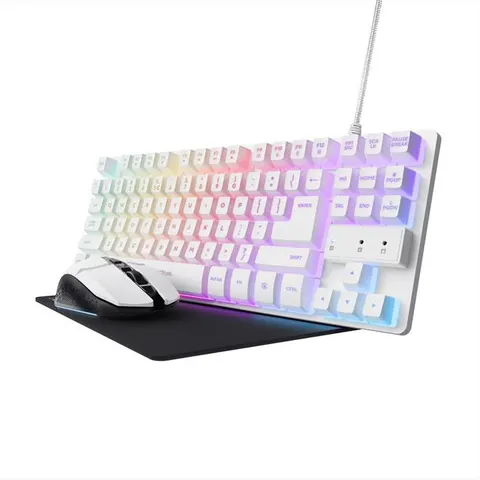 Trust Tastiera + Mouse Gxt794w 3-in-1 Bundle-white – immagine 2