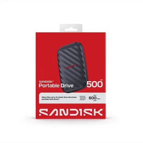SanDisk Hard Disk Esterno 500 Gb-grigio – immagine 3