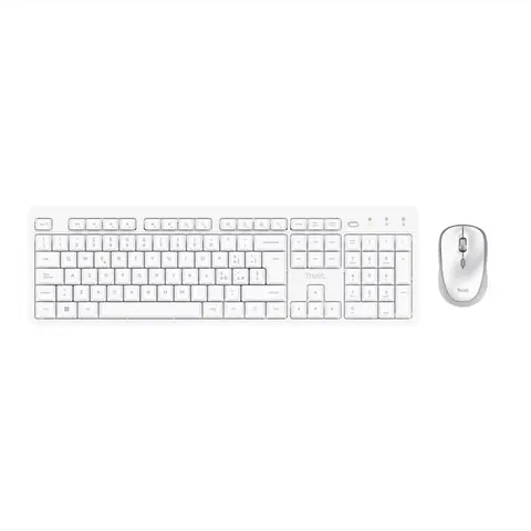 Trust Ody Ii Wl Keyboard & Mouse-white – immagine 3