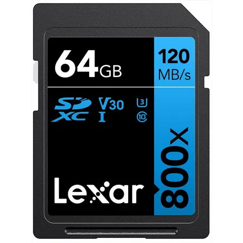 Lexar Sd Card Sdxc 800x Pro 64gb-nero – immagine 2