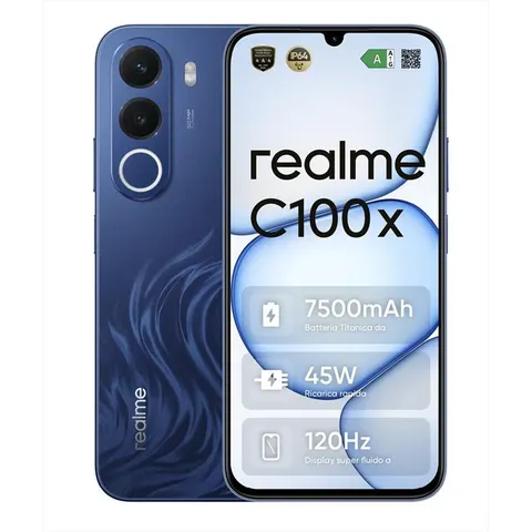 Realme Smartphone C100x 4/ 256gb Deepblue – immagine 3