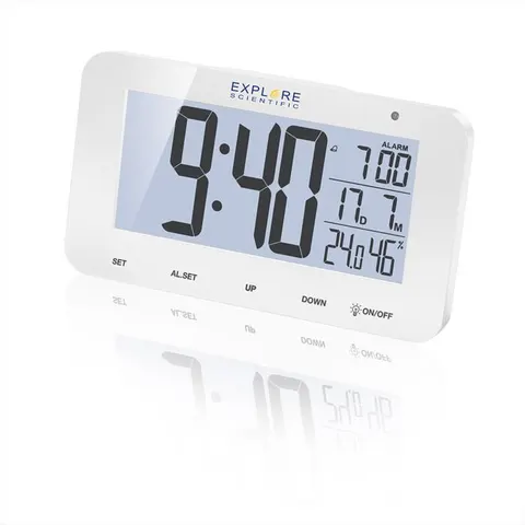 EXPLORE SCIENTIFIC Rdc1004 Orologio Radiocontrollato-white – immagine 2